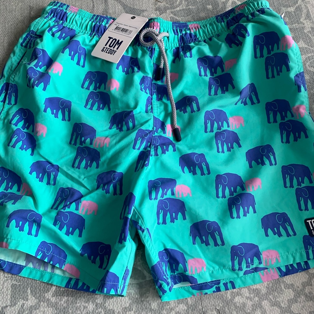 MENS Med Tom&Teddy elephant swim trunks